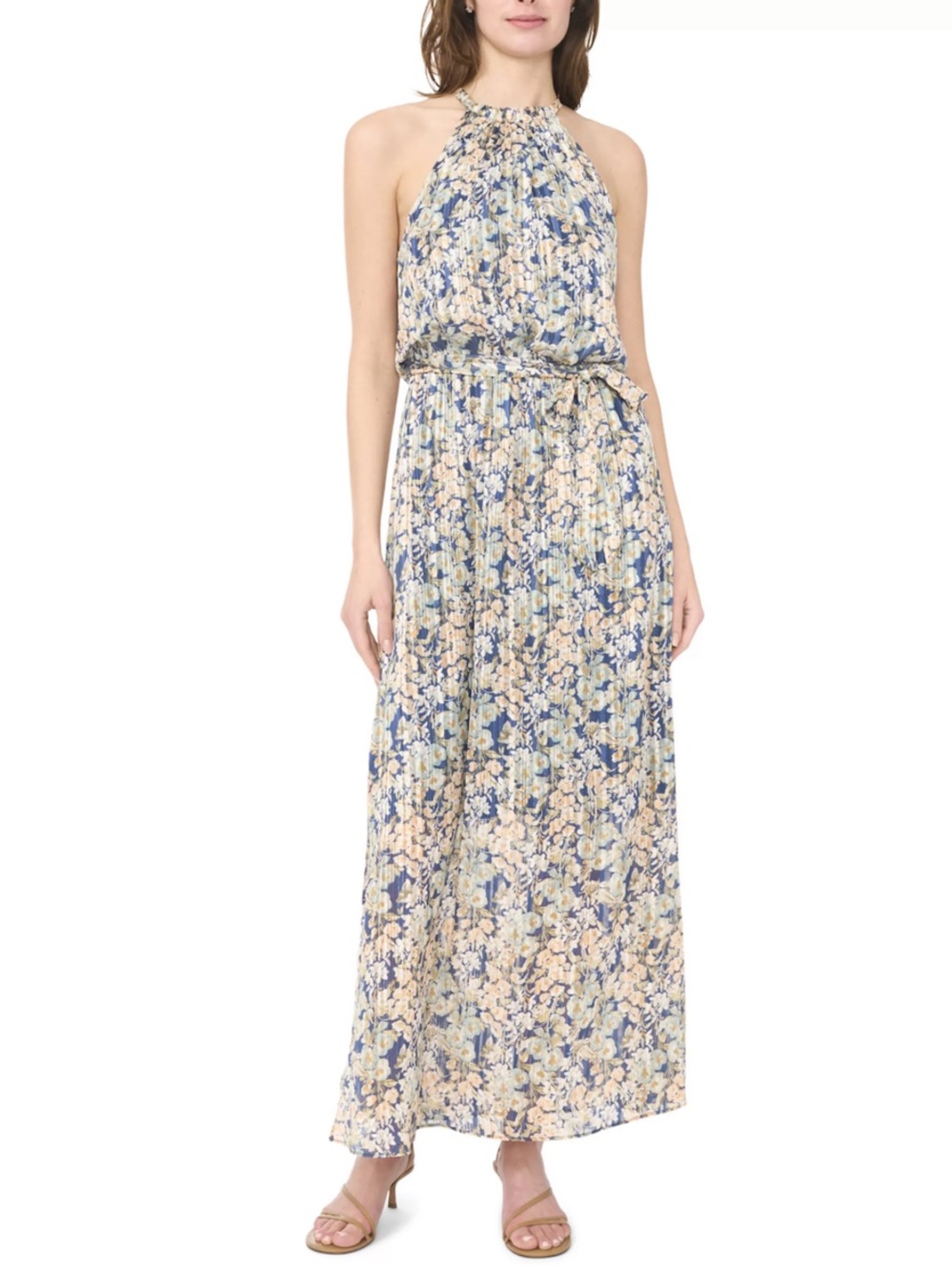 MSK blouson maxi dress
